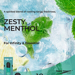 Zesty Menthol Relx Pods by Relx Toronto GTA Vaughan Ontario Canada Wicks & Wires Vape Shoppe